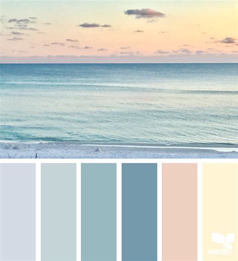 Heavenly Hues Beach Color Palettes Beach House Colors Design Seeds