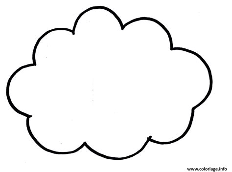 Dessin d'un nuage impressionnant stock coloriage nuage à colorier dessin à imprimer. Coloriage dessin nuage rond - JeColorie.com