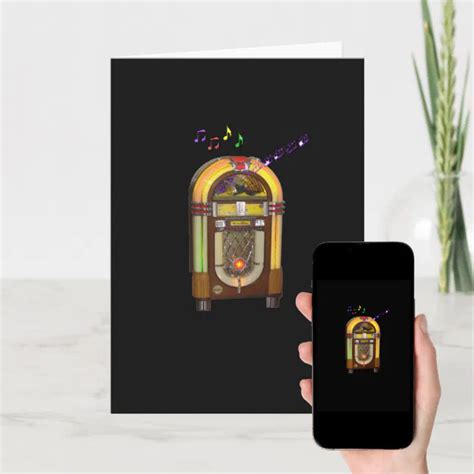 Wurlitzer Jukebox Greeting Card Zazzle