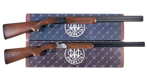 Two Beretta Overunder Shotguns With Boxes Rock Island Auction