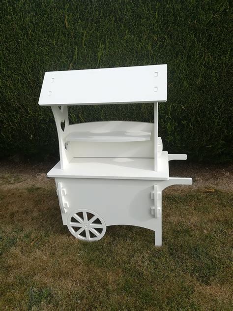 Solid White Pvc Candy Carts Comes In 2 Standard Sizes 1200mm 4ft High