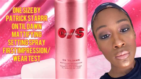 One Size By Patrick Starrr On Til Dawn Mattifying Setting Spray First