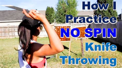 How I Practice No Spin Knife Throwing Youtube