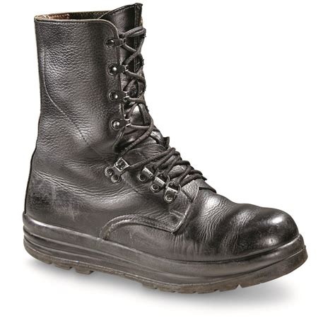 Swiss Military Surplus Waterproof Leather Combat Boots Used 667179