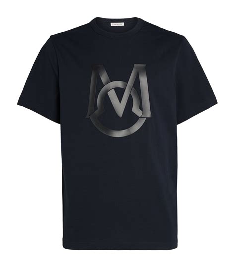 Moncler Blue Logo T Shirt Harrods Uk