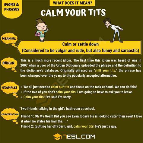 Calm Your Tits What Does Calm Your Tits Mean • 7esl