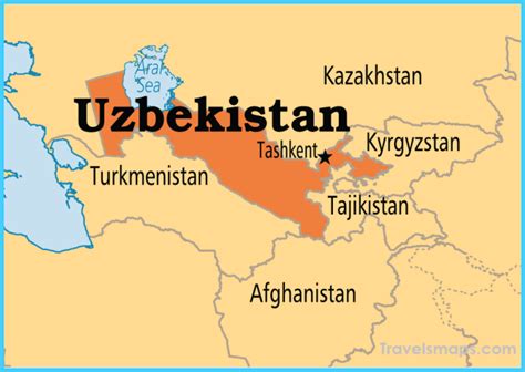 Where Is Uzbekistan Uzbekistan Map Map Of Uzbekistan Travelsmaps
