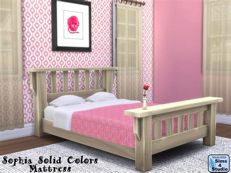 Sophia Solid Colors Mattress Sims 4 Studio
