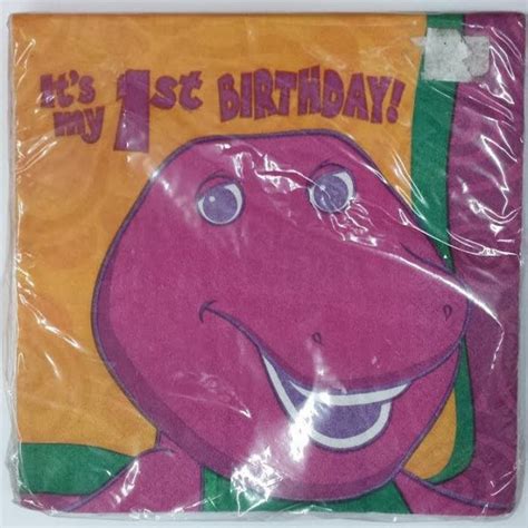 Barney Vintage 1st Birthday Luncheon Napkins 16ct Balloon Warehouse™