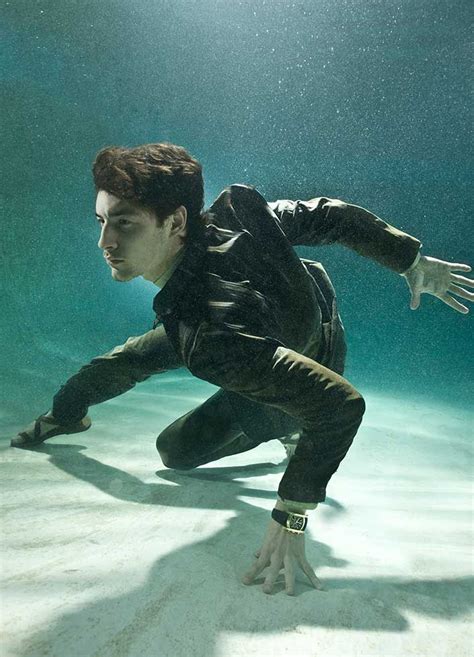 James Bond Style Characters Feature In Underwater Fashion Editorials