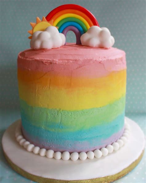 Rainbow Decorated Cake Ideas