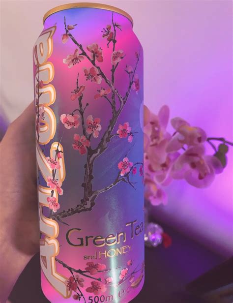 Arizona Green Tea Honey Pink Purple Яркие напитки Розовые фоны Идеи