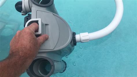 unboxing and setup cleaning the pool with the intex automatic pool cleaner does it work