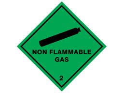 Non Flammable Gas 2 Hazard Warning Diamond Sign HW1026A Label Source