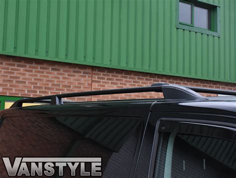 Roof Racks 2015 On Black Aluminium Pair Of Roof Rails And Pair Of Cross