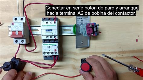 Como Enclavar Un Contactor En Modo Manual Y Automático Youtube