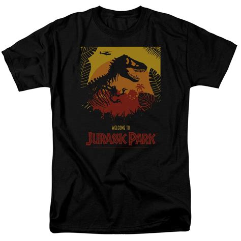 Mens Jurassic Park Welcome To Jp Tee Xl In 2021 Jurassic Park T