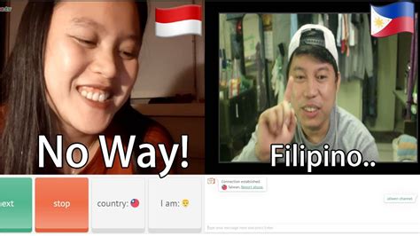 Filipino Guy Try To Speak Indonesian Language In Omegle Part 1 Youtube