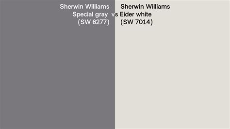 Sherwin Williams Special Gray Vs Eider White Side By Side Comparison