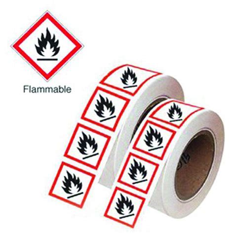GHS Labels 100 X 100 Flammable Morsafe Supplies UK