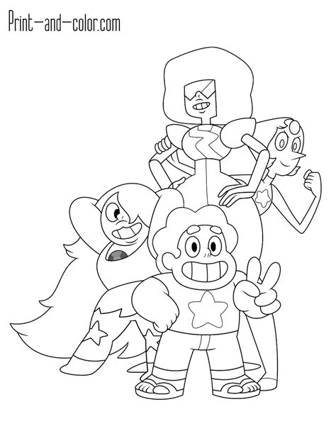 This show carries on the amazing adventure of steven universe and his friends, pearl, garnet and amethyst. Steven Universe coloring pages | Print and Color.com