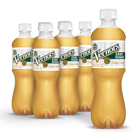 Vernors Zero Sugar Ginger Soda 5 L Bottles 6 Pack