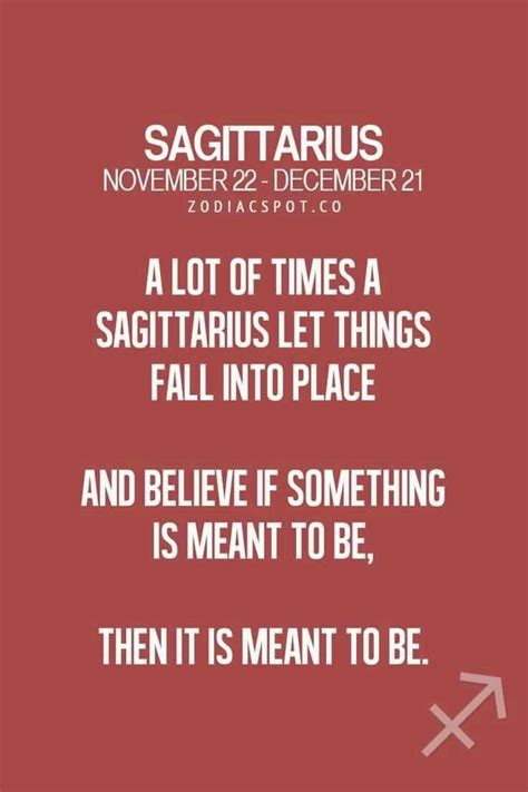 If Its Meant To Be It Will Be Zodiac Sagittarius Facts Sagittarius