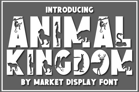 Decorative Fonts Animal Kingdom Hellow Graphic