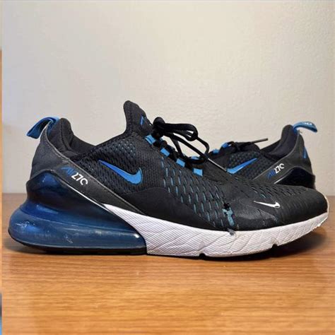 Nike Air Max 270 Black Blue Fury Size 9 Sneakers Depop