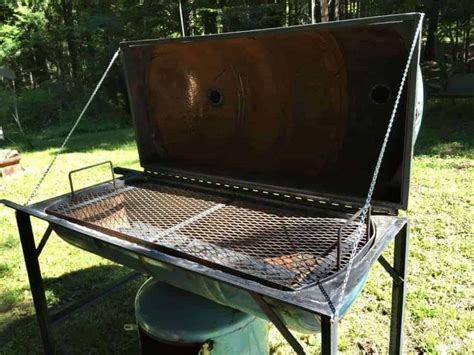 Barrel charcoal grill with smoker. Homemade Smoker and Grill - Beyond The Chicken Coop