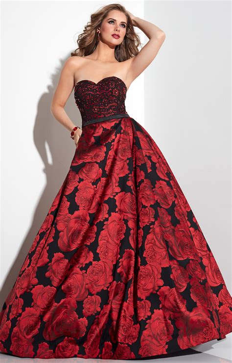 Panoply 14822 Strapless Sweetheart Rose Ball Gown Prom Dress
