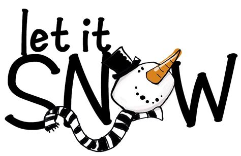 Cute Logo Word Art Let It Snow Tiddly Inks