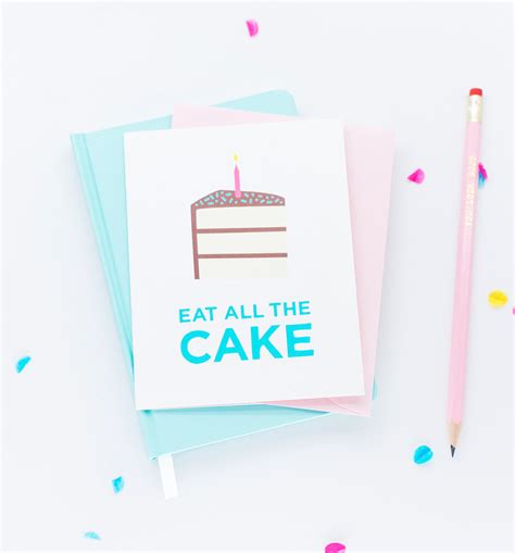 Eat All The Cake Birthday Card Graphic Anthology