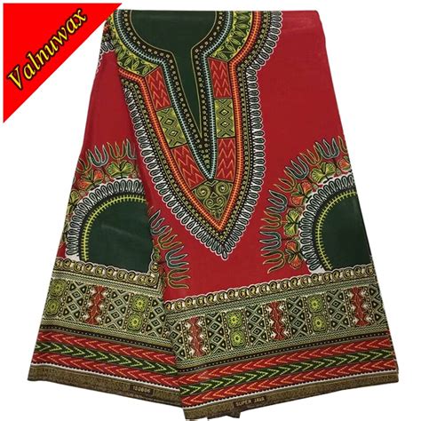 Red Green Dashiki African Cotton Africa Java Wax Prints Fabric Fashion Ankara Angelina Prints