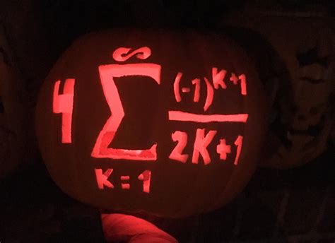 My Calc Iii Classmates Are Having A Pumpkin Pi Carve Off Heres My