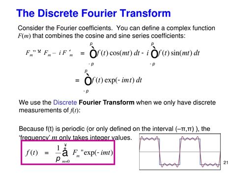 Ppt Fourier Series And The Fourier Transform Powerpoint Presentation