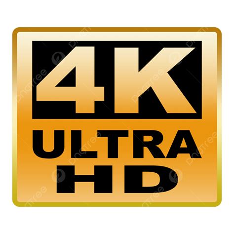 Vector De Icono Ultra Hd De 4k Png 4k De Alta Definición Icono De 4k