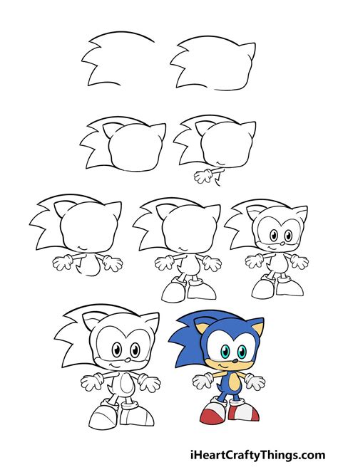 How To Draw Sonic The Hedgehog Step By Step Tutorial Artofit