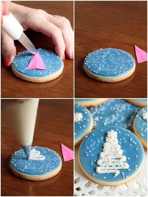 Not only are the cookies fun to make, they are even more fun to eat. Easy Decorated Christmas Shortbread Cookies | Recipe | Fancy cookies, Cookie tutorials ...