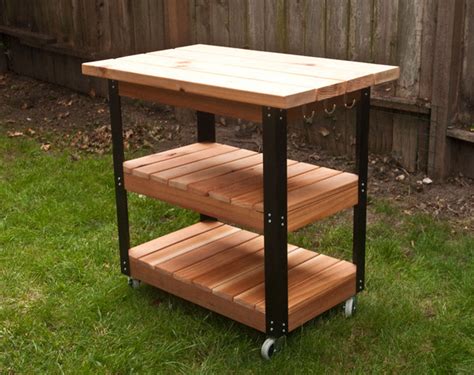 How To Make A Diy Rolling Grill Cart And Bbq Prep Station Artofit