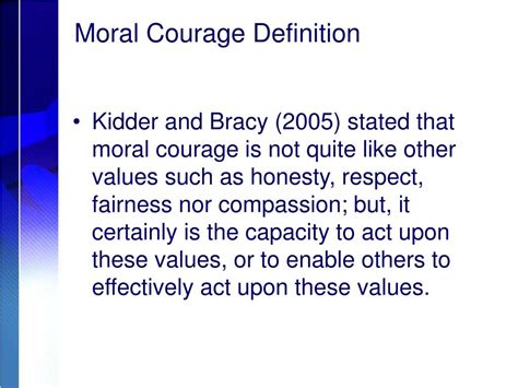 Ppt Moral Courage Learning An Experiential Approach Powerpoint