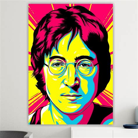 John Lennon Poster Or Painting Pop Art Canvas Print Beatles Wall