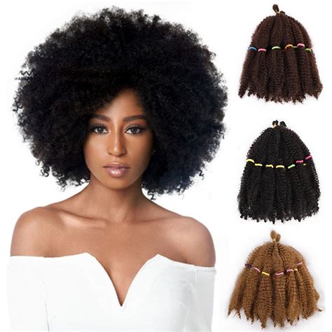 elegant muses synthetic afro kinky curly bulk crochet braids hairhairstyles extensions curl