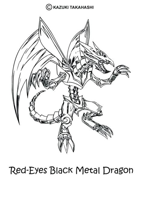 Red Eyes Black Dragon Coloring Pages At Free Printable Colorings Pages To