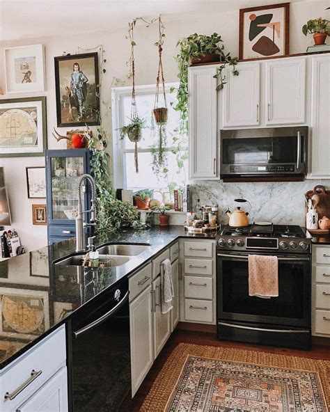 Bohemian style bedroom with crutains arround the bed. Modern Bohemian Kitchen Designs | Home kitchens, Home decor kitchen, Kitchen design