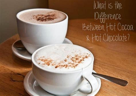 what is the difference between hot chocolate and hot cocoa delishably