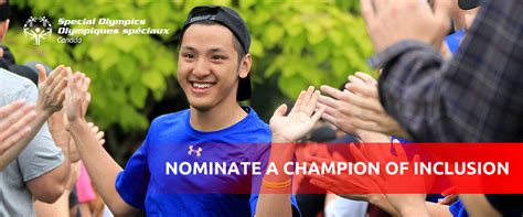 Nominate A Champion Of Inclusion Special Olympics Canada