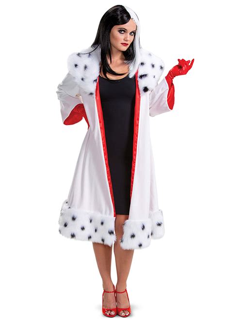 Deluxe Dalmatians Animated Cruella Jacket Womens Costume