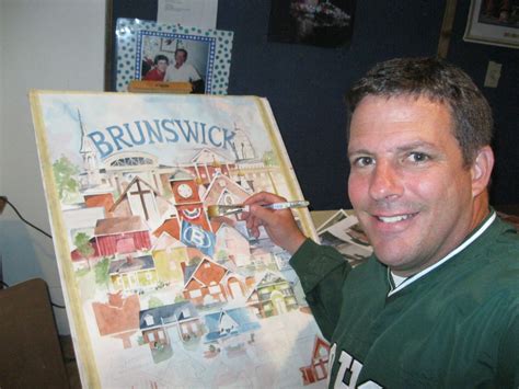 Area Artist Adds Brunswick To Collection Of Landmark Posters