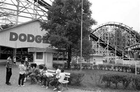 Lake Lansing Amusement Park Early 60s Dodgem Ride And Blue Streak